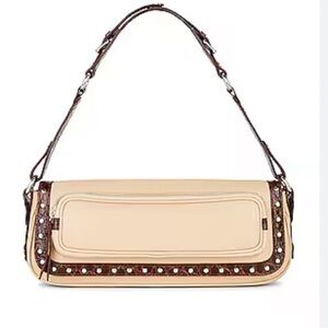 BY FAR Maddy Bag in Sequoia & Kraft